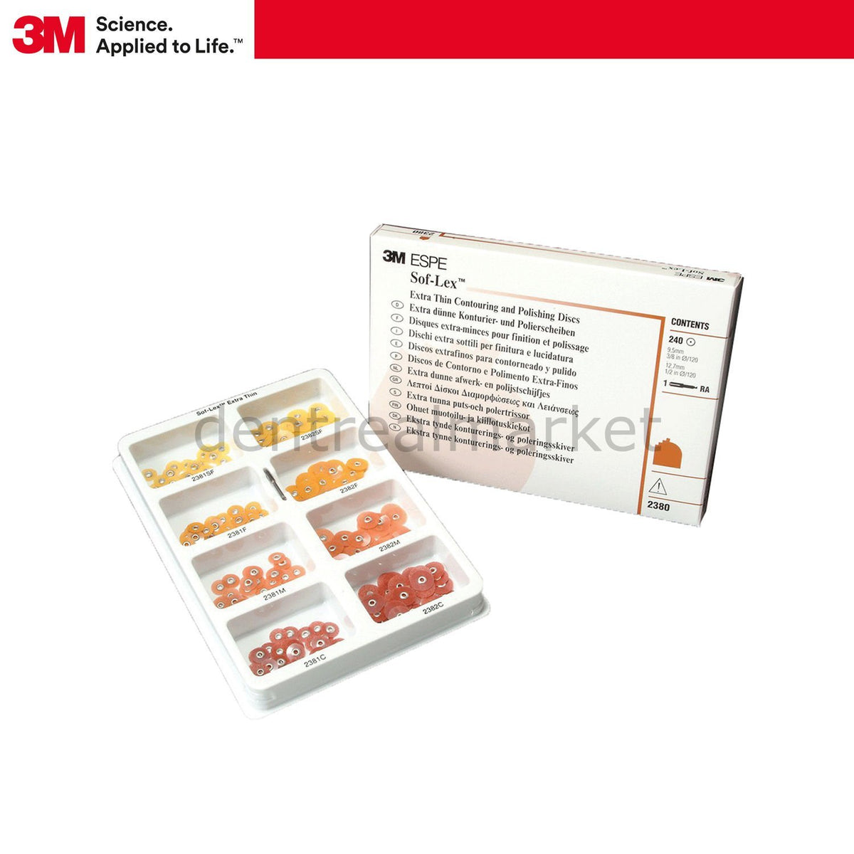 Solventum (3M) Soflex Composite Finishing and Polishing Disc Set (240 pcs)