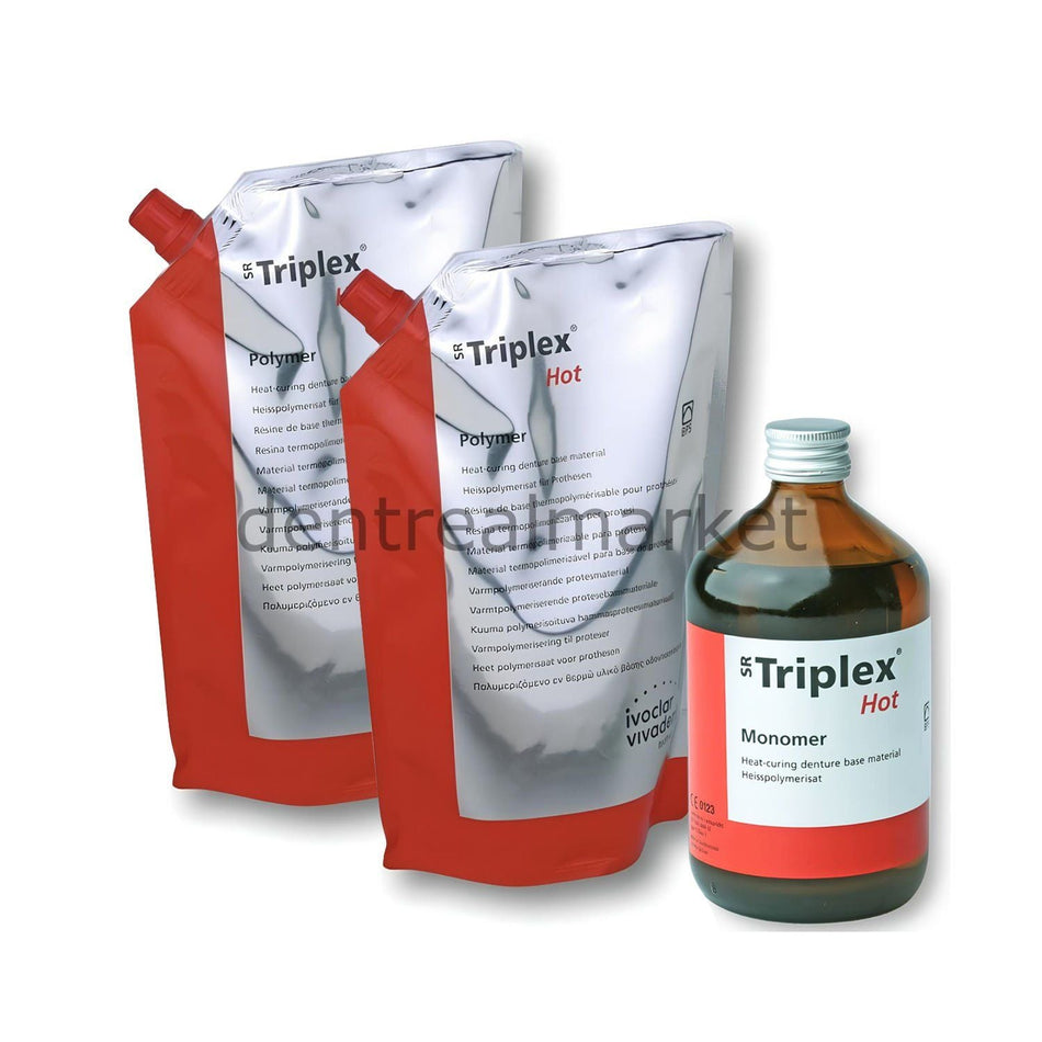 Ivoclar Vivadent SR Triplex Hot Heat-Curing Acrylic Set 1 kg + 500 ml Shade 27