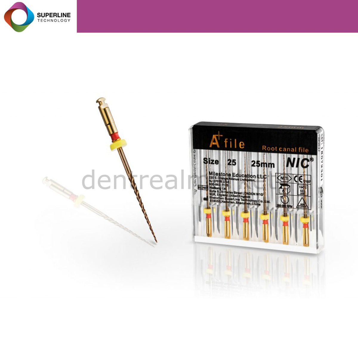 Superline Nic A+ File One Shape Gold Endodontic File