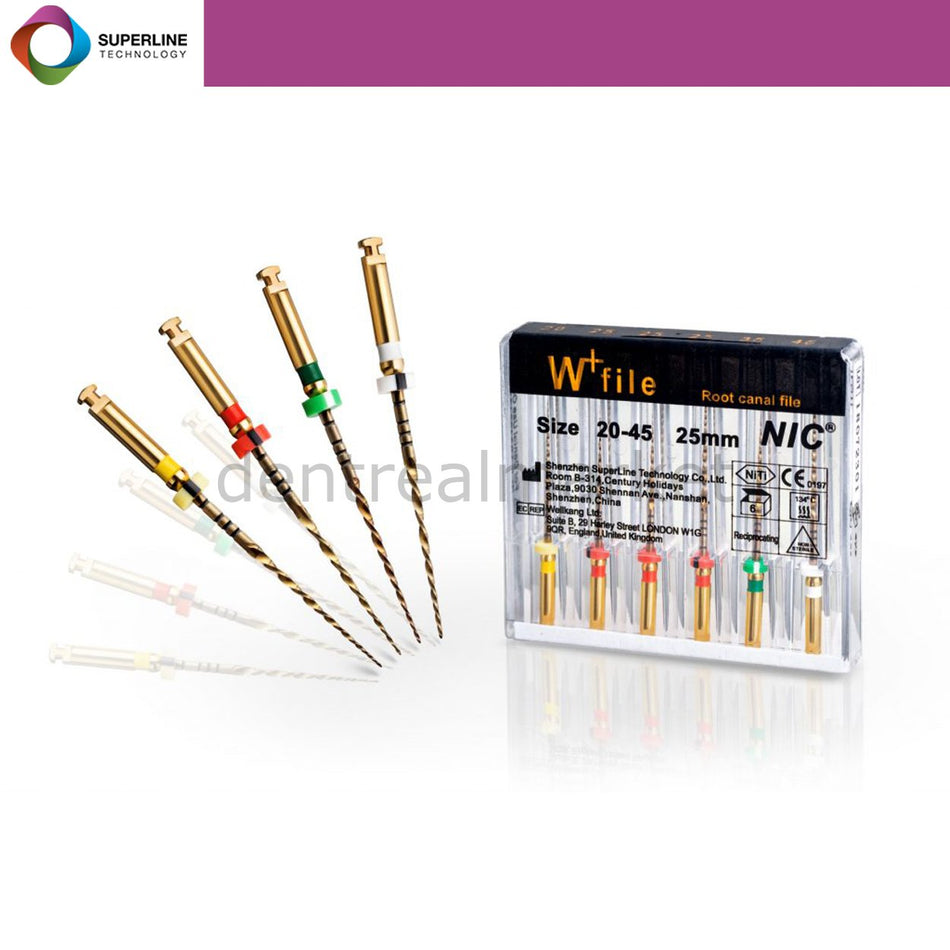 Superline Nic W+ File WaveOne Gold Compatible Reciprocating File