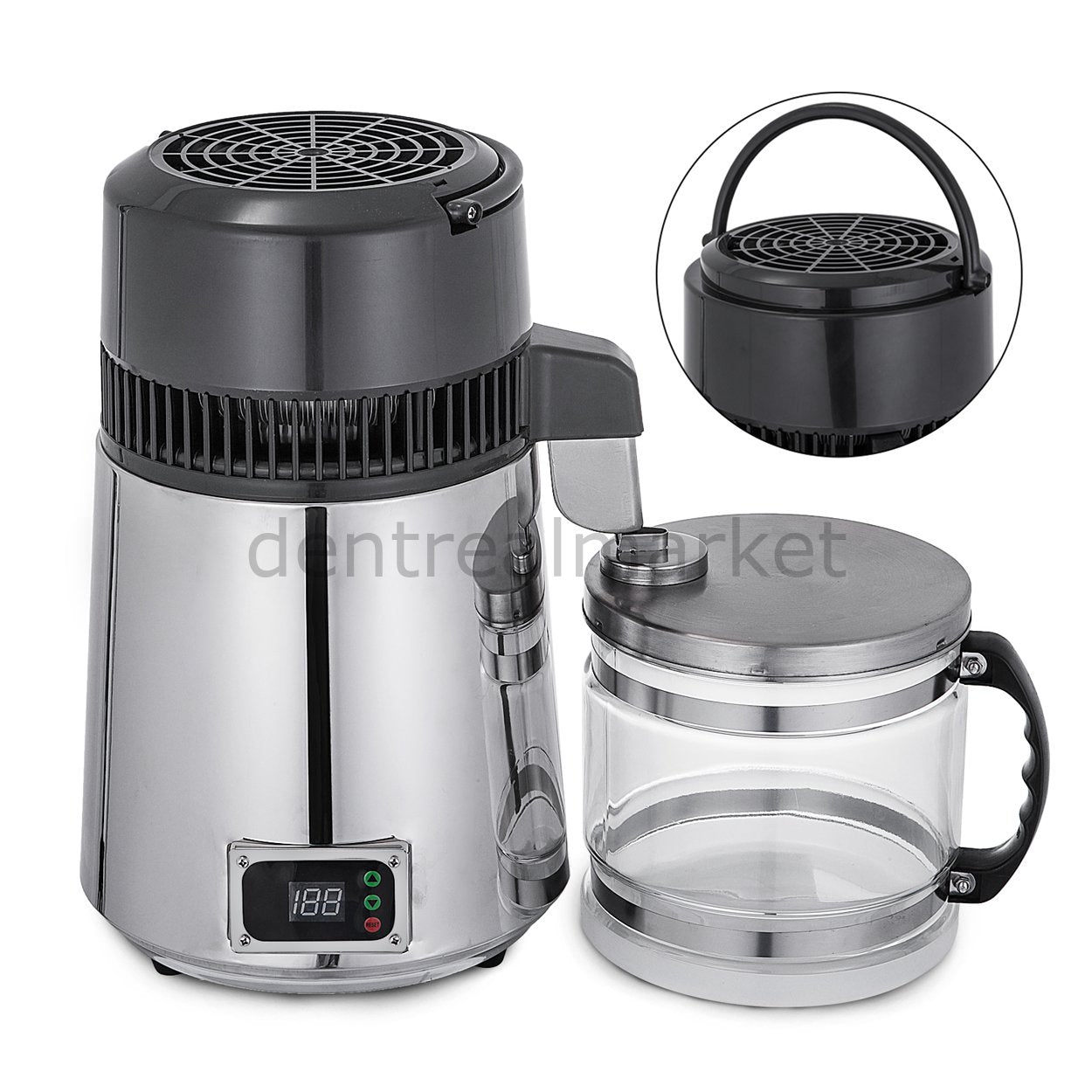 Water Distiller Machine with Thermostat & MI TDS Meter