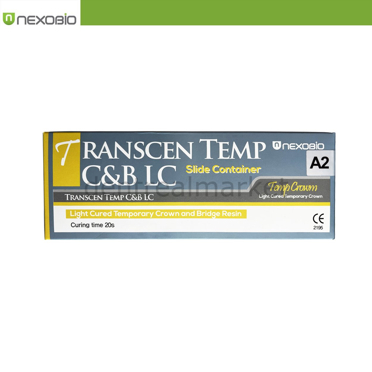 Nexobio Transcen Temp C&B LC Light-Cure Temporary Crown & Bridge Material A2 - 3 x 15 g