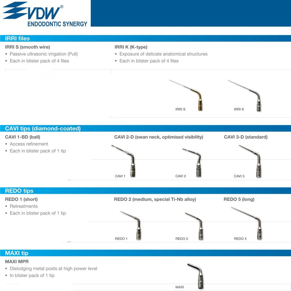 VDW Ultra Ultrasonic Tips