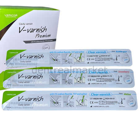 Vericom V-Varnish Premium Fluoride Varnish 200 pcs – Desensitizer