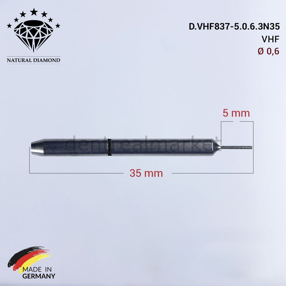 Frank Dental vhf Diamond CAD/CAM Drill 0.6 mm