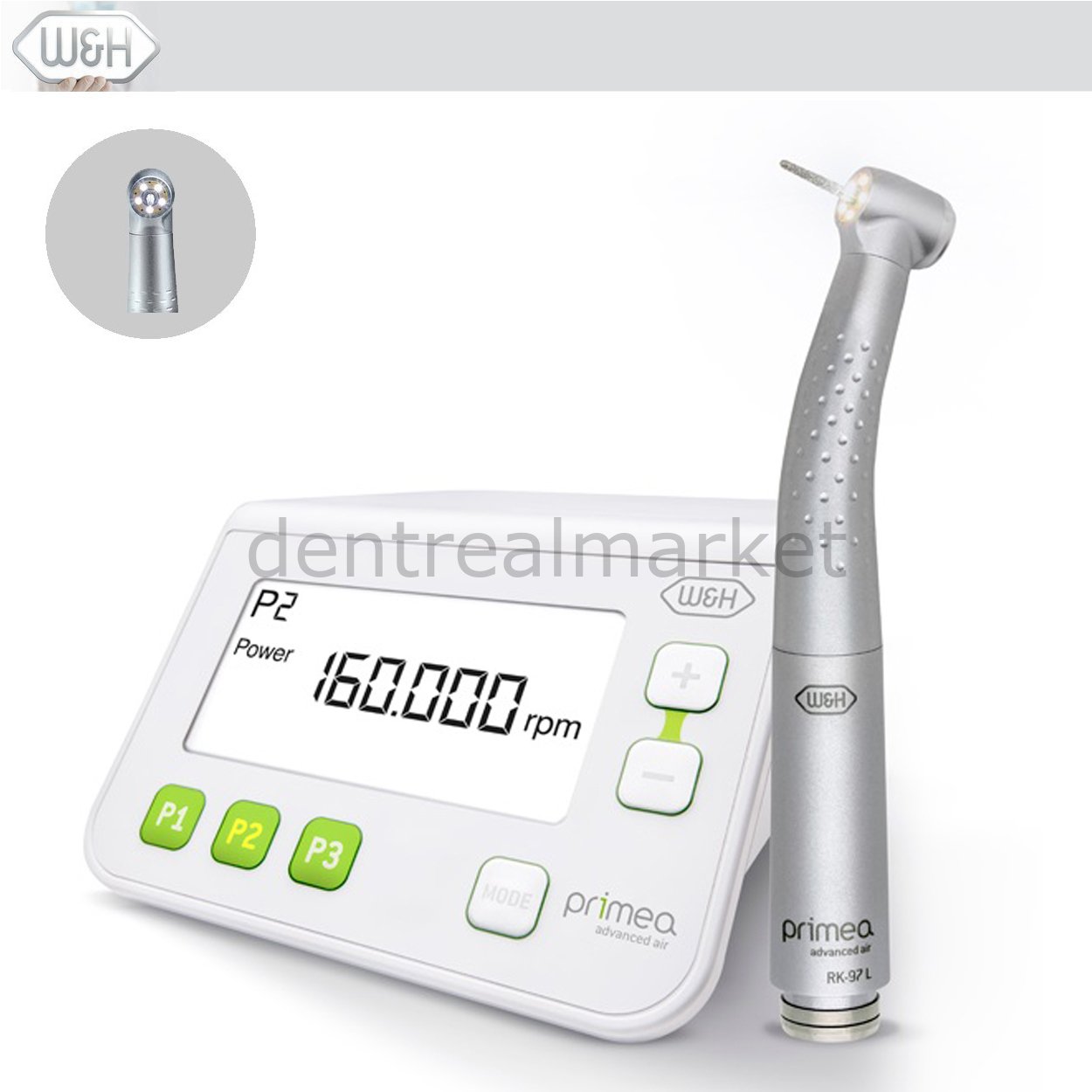 W&H Dental Primea Advanced Air Set (RK-97 L Ring LED)