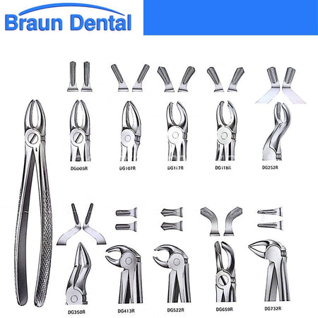 Braun Aesculap Anatomica Model Forceps Set of 10