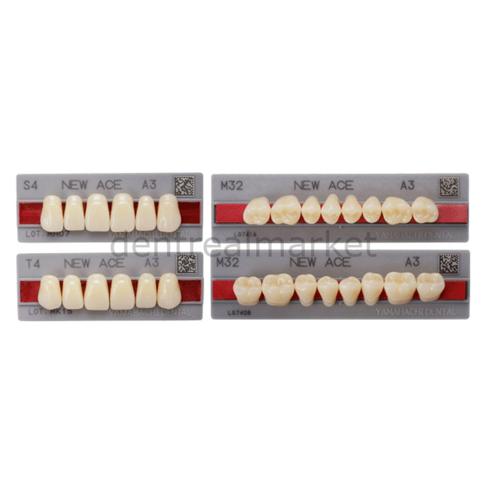 New Dent Yamahachi Acrylic Denture Teeth Set - 4 Sets
