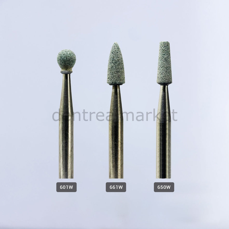 DentrealStore - Frank Dental Green Stone Finishing & Polishing Burs - 2 Pcs - For Air Turbine