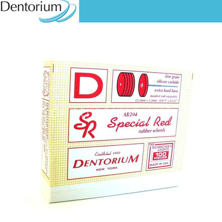 Dentorium Round Rubber Polishing Wheels — Pack of 100