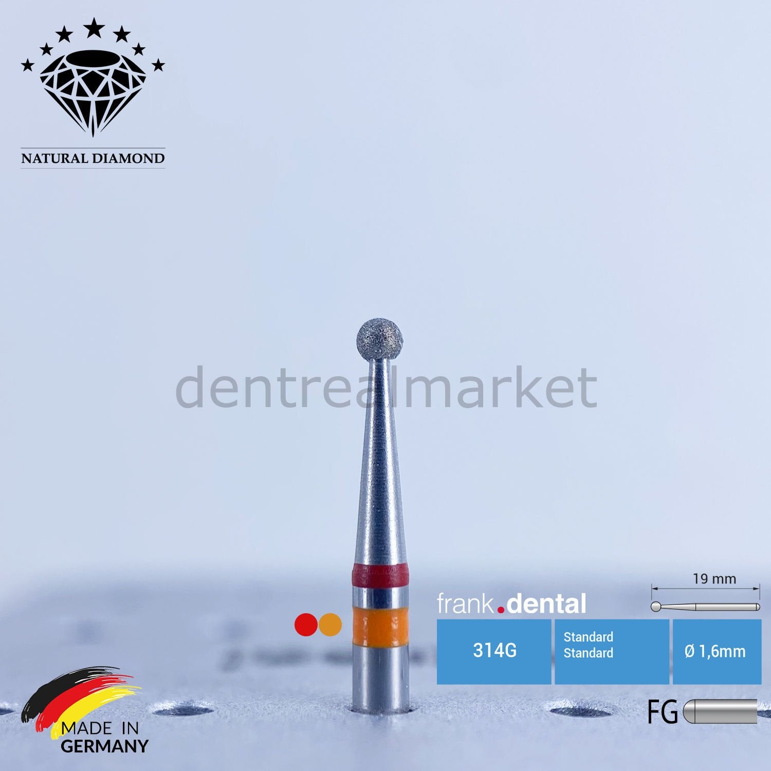 Frank Dental Zirconia Preparation Bur Z801 — FG Turbine