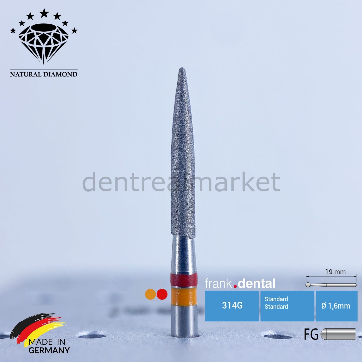 Frank Dental Zirconia Preparation Bur — Z863