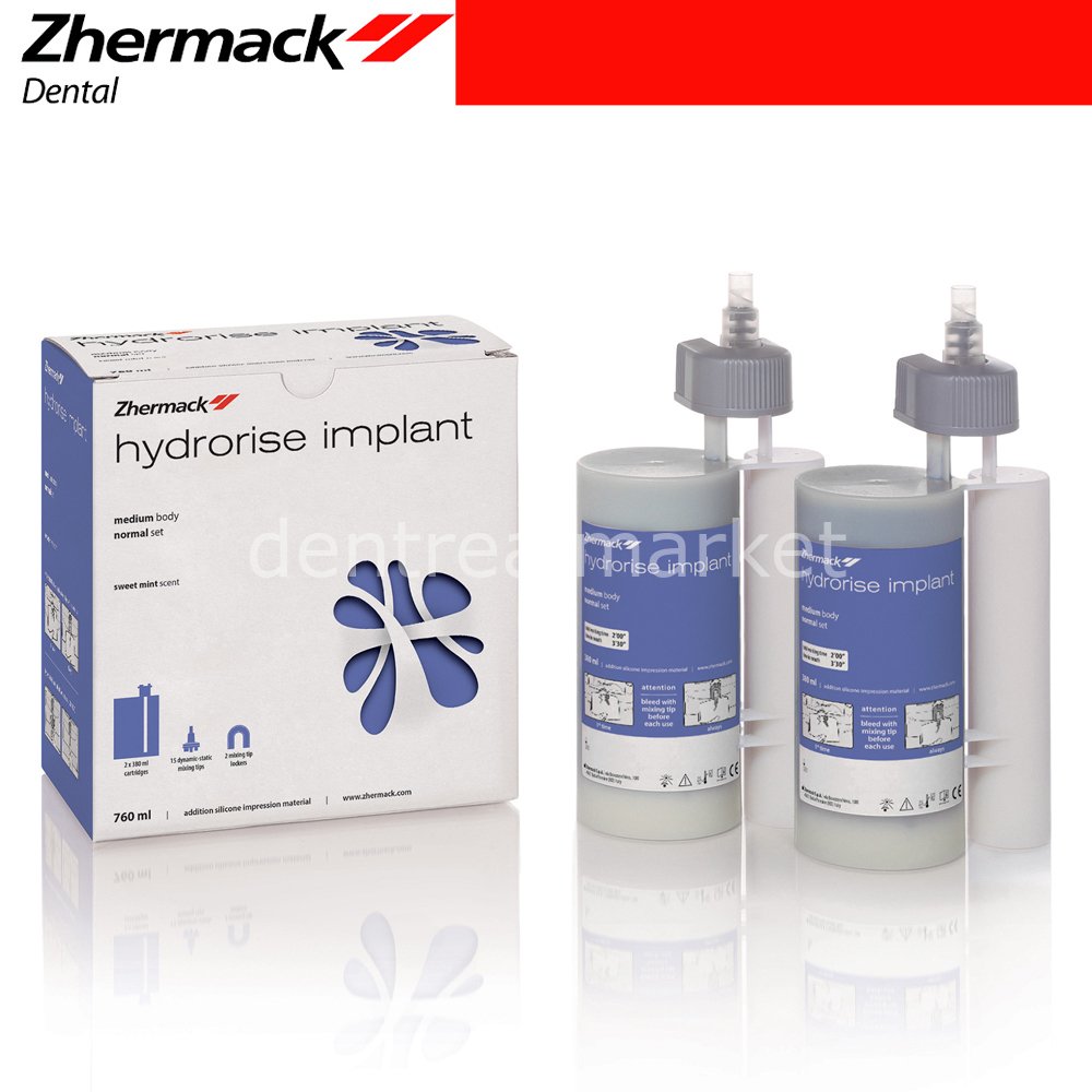 Zhermack Hydrorise Implant Impression Medium Body - 2x380 ml