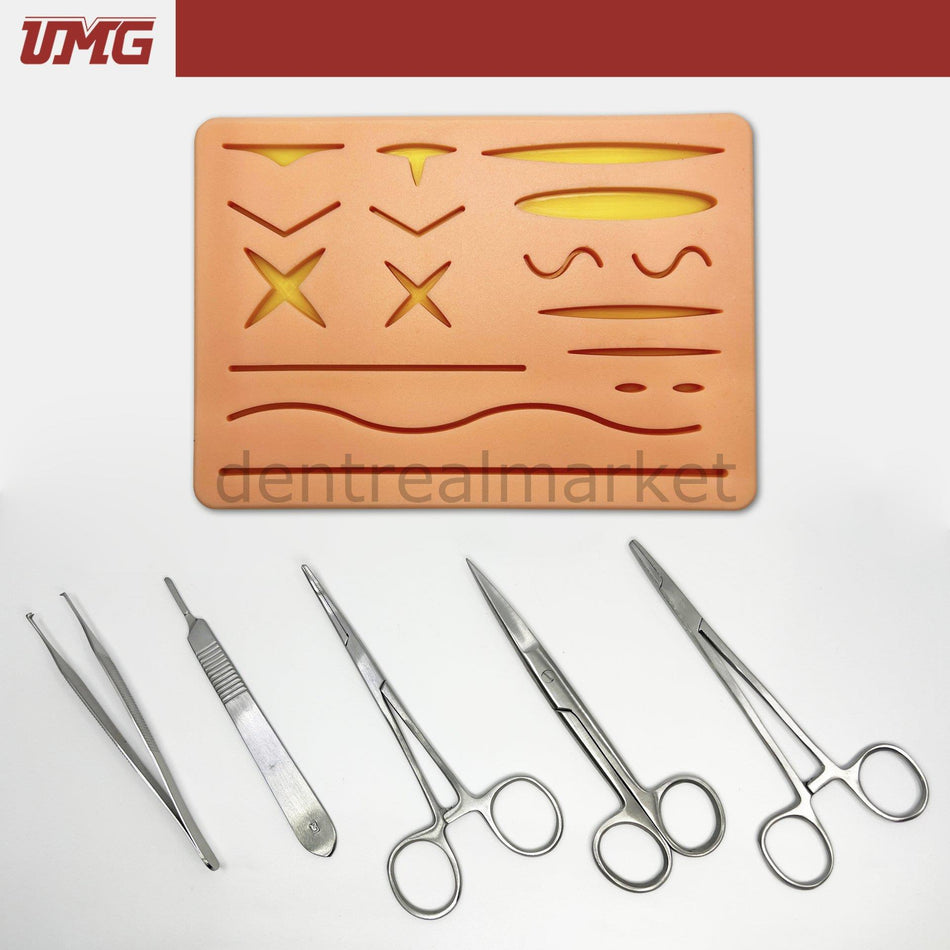 DentrealStore - Umg Dental Dental Suture Model Practice Pad and Hand Tools Set - UM-U18